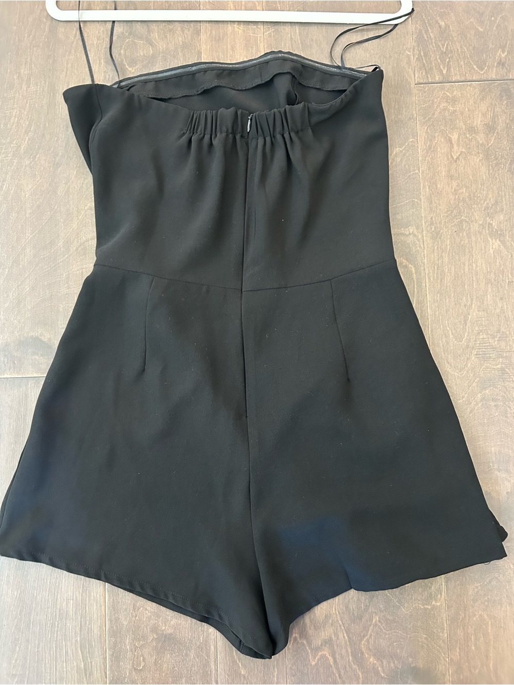 TCEC Black Strapless Ruffle Romper - Picture 2 of 5
